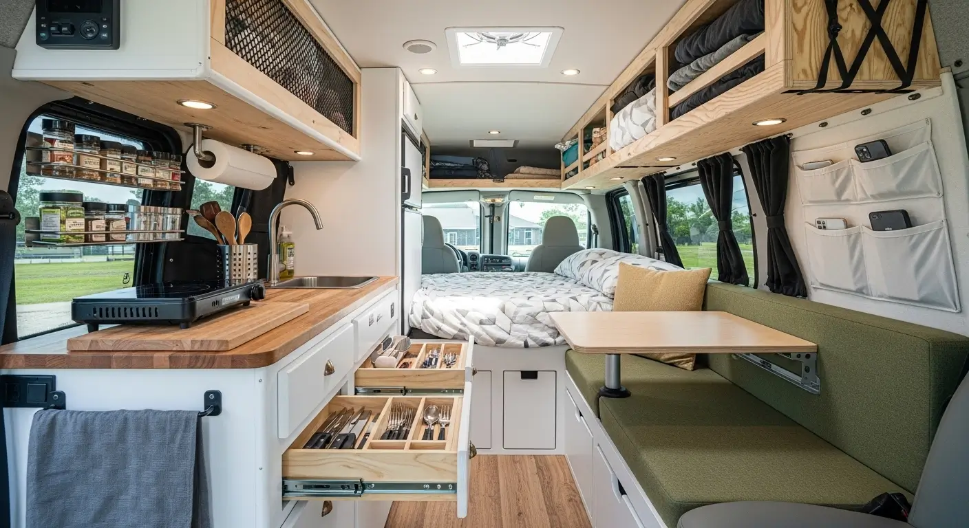 Chevy Express Camper Van Ideas Smart Layouts and Storage Hacks