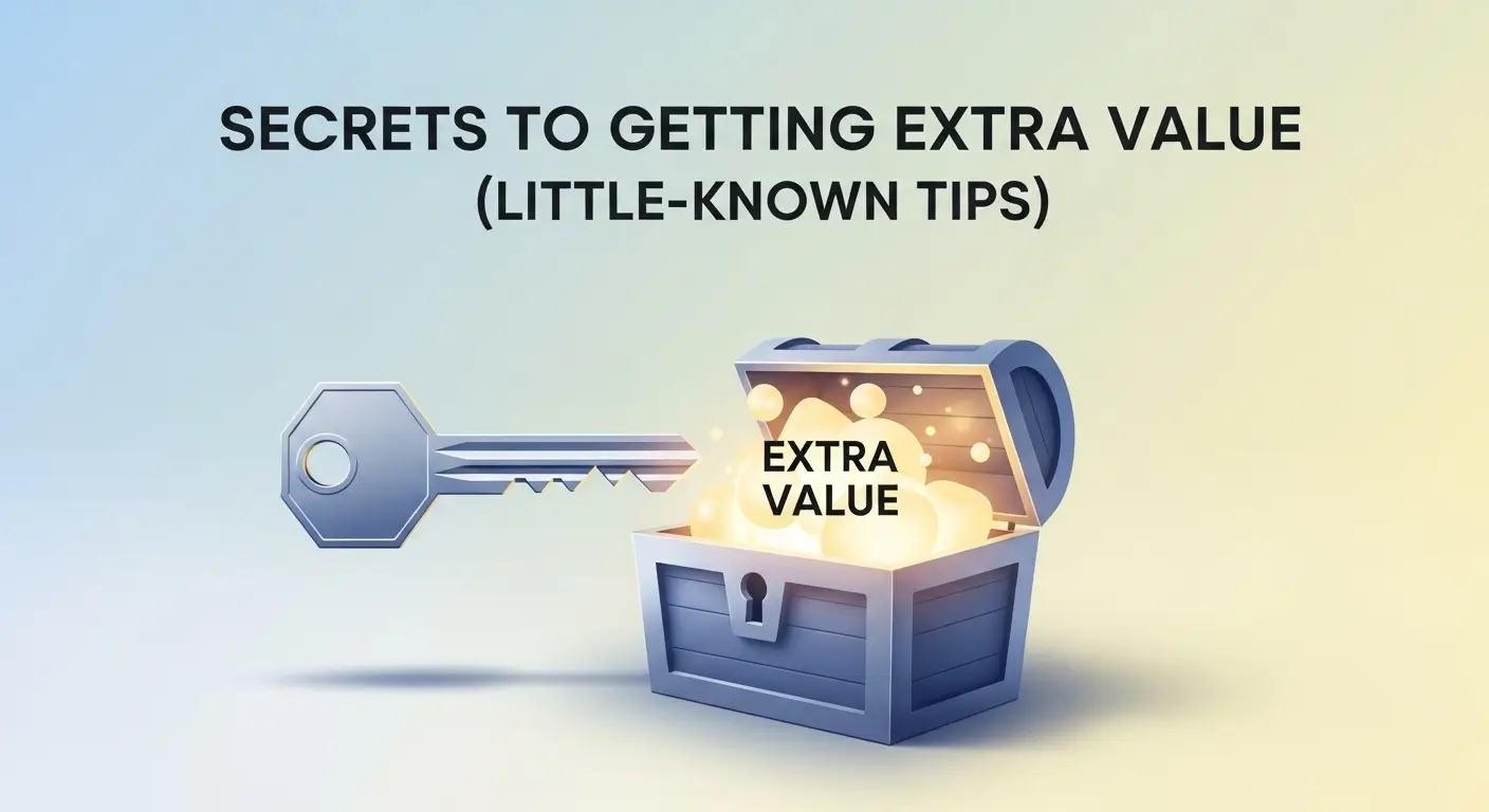 Secrets to Getting Extra Value (Little-Known Tips)